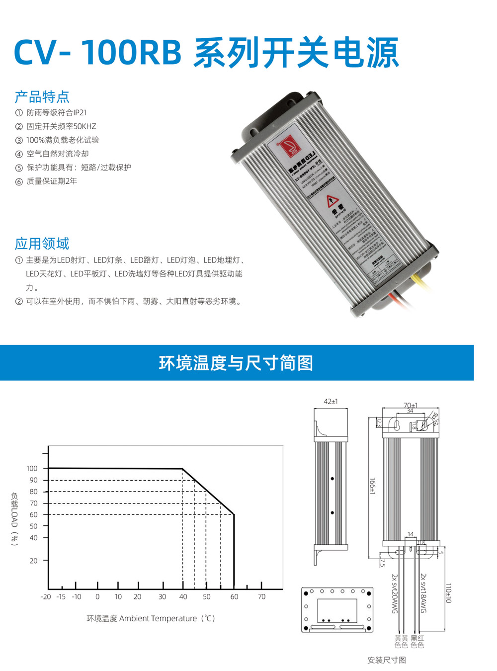 cV- 100RB 系列开关电源(图1)